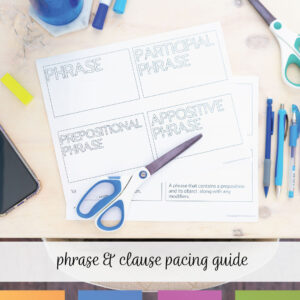 scaffolded grammar pacing guide