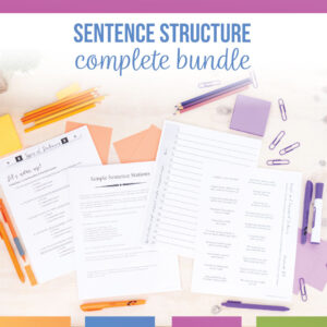 sentence structure activities